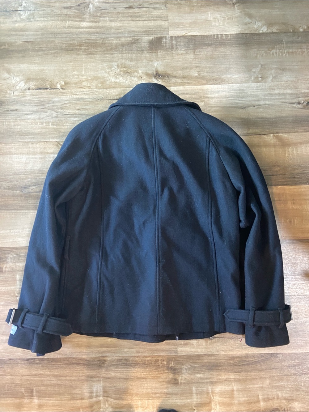 Calvin Klein Black Wool Short Peacoat - Picture 7 of 10